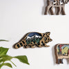 Whimsical Wooden Art Raccoon: A Charming Addition to Your Home Decor