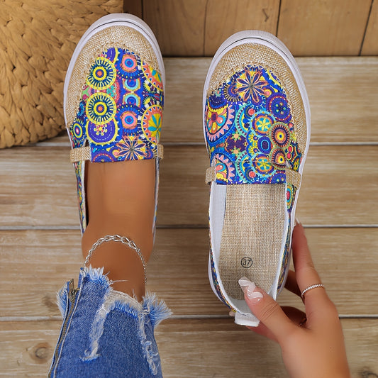 These women's casual floral canvas shoes are designed to provide maximum comfort and lightweight wear while outdoors. The slip-on design allows for easy on and off, while the canvas upper and sturdy sole provide the ultimate balance of support and flexibility. Perfect for warm-weather outdoor activities.