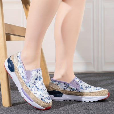 Camouflage Print Slip-On Espadrilles: Non-Slip, Stylish Women's Loafer Shoes