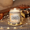 Birthday Retro Style, Happy Birthday 1983, Custom Year Of Birth, Candle Gift, Soy Candle 9oz CJ40