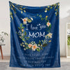 Cozy Flannel Blanket: Show Your Love with the 'I Love You Mom' Print!