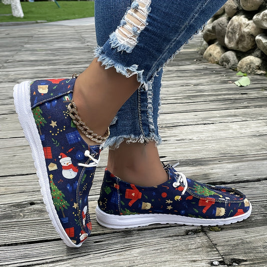 These Christmas Elements Color Pattern Low-Top Sneakers boast a lightweight design and non-slip sole, perfect for those days on the go! With a sleek and stylish pattern, these sneakers add a festive touch to your look. Their ergonomic design ensures maximum comfort and support.