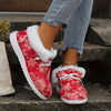 Winter Wonderland: Women's Christmas Fluffy Snow Boots with Snowflake Pattern