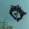 Wild and Mysterious: Wolf Mate Black Metal Wall Art - A Modern Touch for Every Room