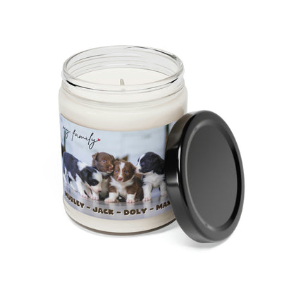 Dog Family, Dogs Are My Family, Custom Name Candle Gift, Lovely Candle Gift, Soy Candle 9oz CJ23