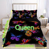 Colorful Butterfly Delight: 3-Piece Comfortable Duvet Cover Set for Vibrant Bedrooms and Guest Rooms