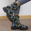 Expressing Vibrancy: Women's Colorful Graffiti Boots - Back Zipper Slip-On Round Toe Non-Slip Velvet Warm Comfy Shoes - Versatile Casual Shoes