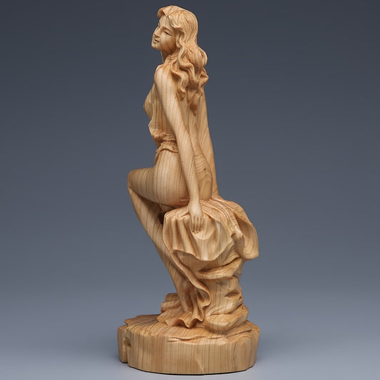 Exquisite Cypress Solid Wood Carving: Embodying Sensuality and Beauty