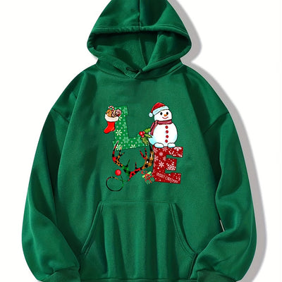 Festive Comfort: Christmas Pattern Hoodie - Dress Casual and Stay Warm this Winter/Fall