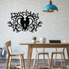 Lovebirds Metal Arts and Crafts Iron Pendant: Exquisite Home Interior Decoration for Bedroom, Living Room, and Bathroom