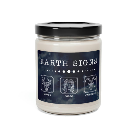 Love Earth Signs Of Zodiac, Earth Signs Candle Template, Zodiac Candle Gift, Soy Candle 9oz CJ42-1