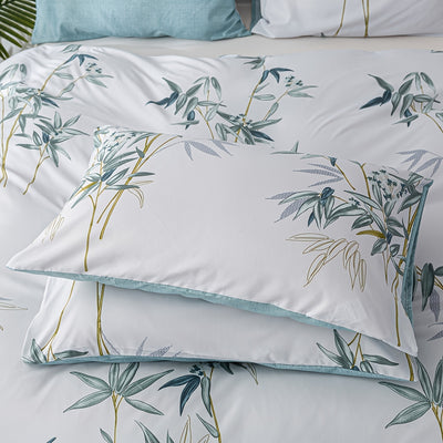 3-Piece Green Printed Duvet Cover Set: Luxurious Comfort with a Touch of Elegance(1*Duvet Cover + 2*Pillowcases, Without Core)