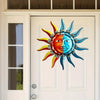 Sun's Radiant Glow: Creative Metal Wall Art Décor for an Enchanting Home Ambiance