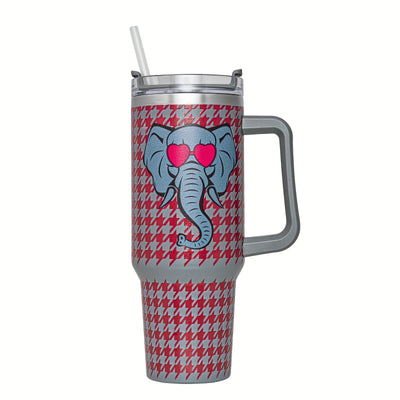 Elephant Car Stainless Steel Tumbler: A Stylish and Insulated Travel Companion for Your Year-Round Refreshments