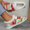 Winter Wonderland: Women's Christmas Style Plush Lined Canvas Shoes