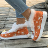 Cozy and Stylish Drinks Print Plush Boat Shoes: Your Perfect Winter Warmers for Casual Outdoor Comfort!