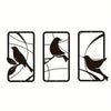 Exquisite Paradise Bird Metal Wall Art Trio: A Stunning Piece for Home Decoration