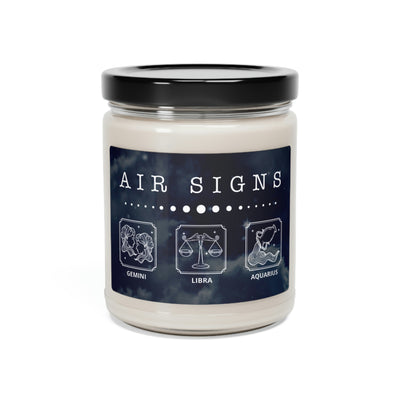Love Air Signs Of Zodiac, Air Signs Candle Template, Zodiac Candle Gift, Soy Candle 9oz CJ42-4