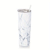 20oz Double Layer Stainless Steel Travel Tumbler with Straw and Lid: The Perfect Beverage Companion for Women and Men