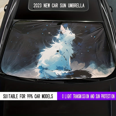 New Car Sunshade Umbrella: Stay Cool with Convenient Retractable Windshield Heat Insulation