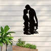 Forever Love: Romantic Metal Wall Sculpture for Couples - Perfect Anniversary Gift and Home Decoration