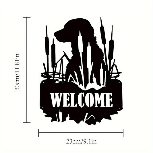 Lab Welcome Sign: Stylish Metal Wall Art for Indoor and Outdoor Home Decor - Perfect Gift for Science Enthusiasts