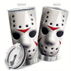 20oz White Mask Stainless Steel Travel Tumbler - Keep Your Coffee Hot & Cold Beverages Refreshingly Cold All Day!