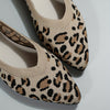 Leopard Chic: Women's Stylish Pointed Toe Slip-On Flats for Effortless Casual Elegance