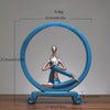 Meditation Yoga Pose Statue: Resin Figure for Home Decor and Inner Peace