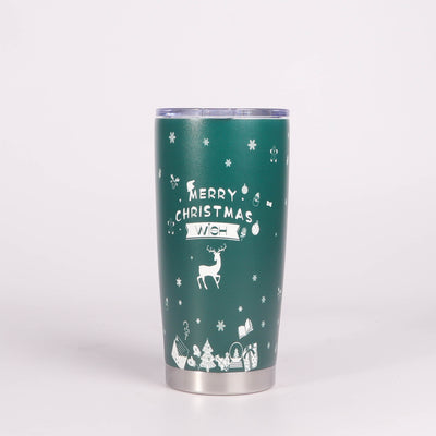 20oz Christmas Tumbler: Stylish Stainless Steel Water Bottle for All Seasons and Perfect Xmas Gift