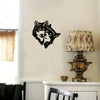 Wild and Mysterious: Wolf Mate Black Metal Wall Art - A Modern Touch for Every Room