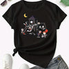 Spooktacular Clubhouse: Halloween Horror Print T-Shirt - Perfect for Spring & Summer!