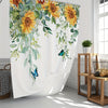 This Sunflower Pattern Shower Curtain is the perfect way to add a touch of style to your bathroom. Made from waterproof and mildew-proof polyester, this stylish curtain comes with 12 hooks for easy installation. It will instantly elevate the look of your bathroom – no renovations required!