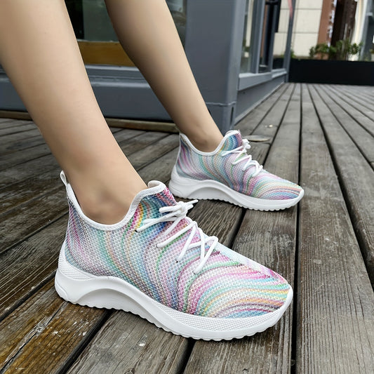 Experience the perfect combination of comfort and fashion with Ultra-Light Lace-Up Mesh Sneakers. A lightweight and breathable mesh design keeps your feet cool and dry, while the flexible laces ensure a snug fit. Create the perfect look for running or a casual night out.
