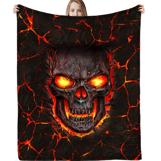 Our Spookylicious Flannel Blanket features a perfect Gothic Halloween design to make the perfect gift for kids and adults. Its soft, high-quality flannel material makes it ideal for any season, and its portability makes it perfect for home, camping, and travel. Enjoy the warmth and comfort of this cozy Halloween blanket!