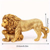 The Majestic Resin Lion and Child Statue: A Symbol of Divine Protection and Love for Your Home