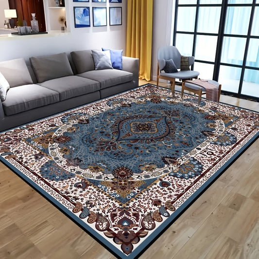 Beautify your home in boho style with this exquisite vintage area rug. Featuring a unique design and stain-resistant fibers, this rug is perfect for high traffic areas and requires minimal care. Non-shedding polypropylene construction ensures a long-lasting, durable floor mat that perfectly complements your home decor.