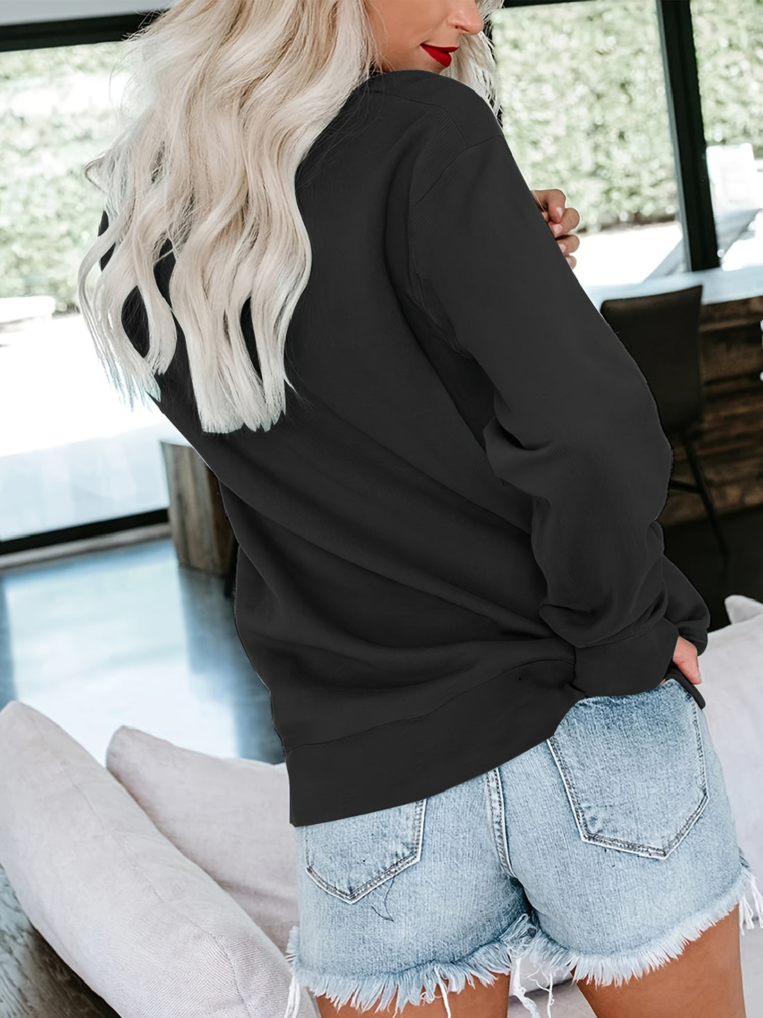 Stay cozy and stylish in this fall and winter season with this Gnome & Letter Print Pullover Sweatshirt. This casual long sleeved crew neck sweatshirt is made of lightweight and soft fabric, giving you comfort and warmth. Perfect for layering and any cold weather outfit.