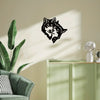 Wild and Mysterious: Wolf Mate Black Metal Wall Art - A Modern Touch for Every Room