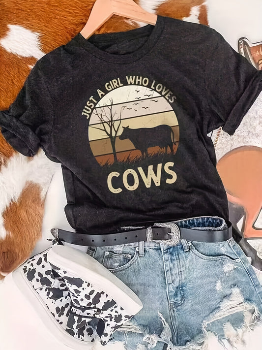 Add a fun and stylish addition to your summer wardrobe with our Cute Cow Print T-Shirt. Featuring a playful cow print design and made with comfortable materials, this shirt is perfect for any casual outing. Make a statement and stand out with our Cute Cow Print T-shirt
