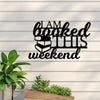 Modern Metal Wall Art: 'I'm Booked This Weekend' Library Decor and Book Sign