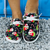 Santa Claus Print Shoes: Stylish & Comfortable Christmas Low Top Canvas Sneakers for Women