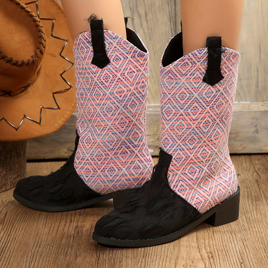 The Women's Fashionista Ripped Detail Mid-Calf Boot provides an unbeatable style statement. With V-cut detailing and geometric patterns, these boots will make you stand out. The mid-calf height is designed for lasting comfort, and the 100% genuine leather construction offers quality and durability.