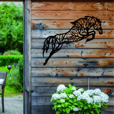 Wild and Majestic: Metal Horse Wall Art for Wildlife Lovers