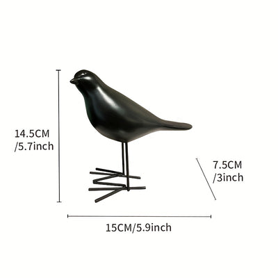 Charming Resin Bird Decoration: Delightful Ornament for Home, Living Room, Hotel, and More!