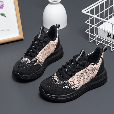 Comfortable and Stylish Women's Breathable Flying Woven Sneakers: Perfect for Outdoor Adventures