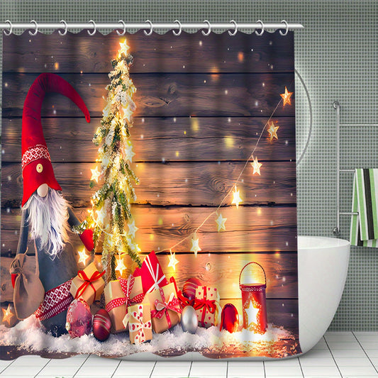 This waterproof Christmas Shower Curtain and Bathroom Decor Set is the perfect way to bring festive cheer to your bathroom. With a festive design and accessories including a rug and toilet accessories, you can create a festive atmosphere and spruce up your space this holiday season.