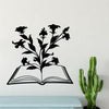 Blooming Book: Minimalist Metal Wall Art for a Geometric Library Gift