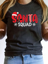 Santa Squad Snowflake Print Tshirt - Graceful Elegance for Women's Casual Chic