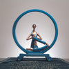 Meditation Yoga Pose Statue: Resin Figure for Home Decor and Inner Peace